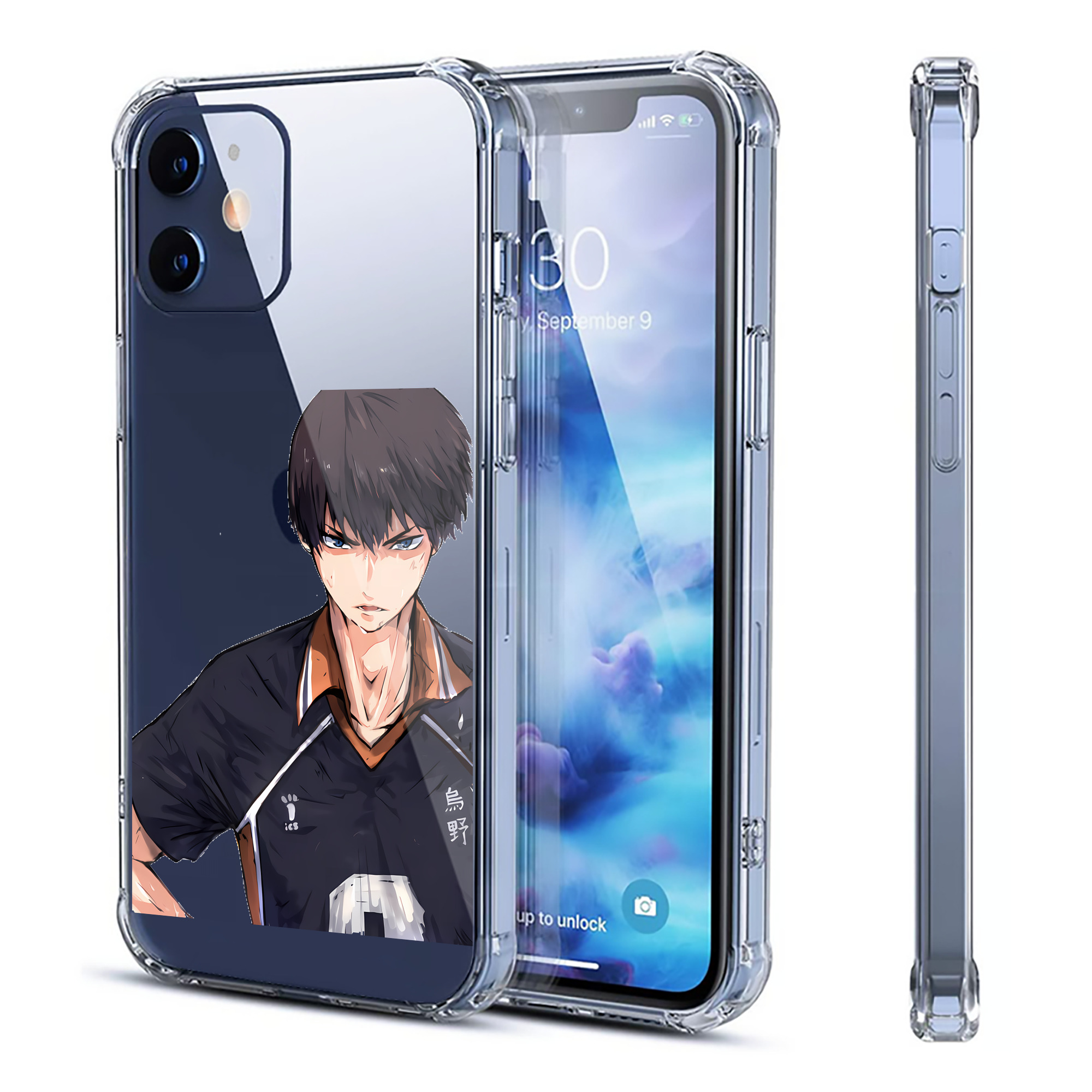 （画像用） ハイキュー!! Haikyu!! 【iPhone 12シリーズ対応】透明スマホケース（クリアソフトケース）